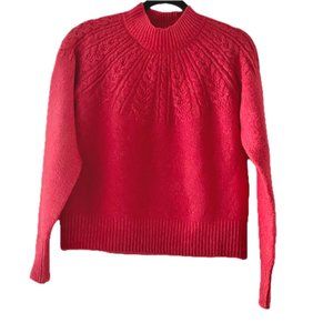 😊Joie Raspberry Color Pullover Sweater Mock Neck Very Soft Women's Sz XS NWT